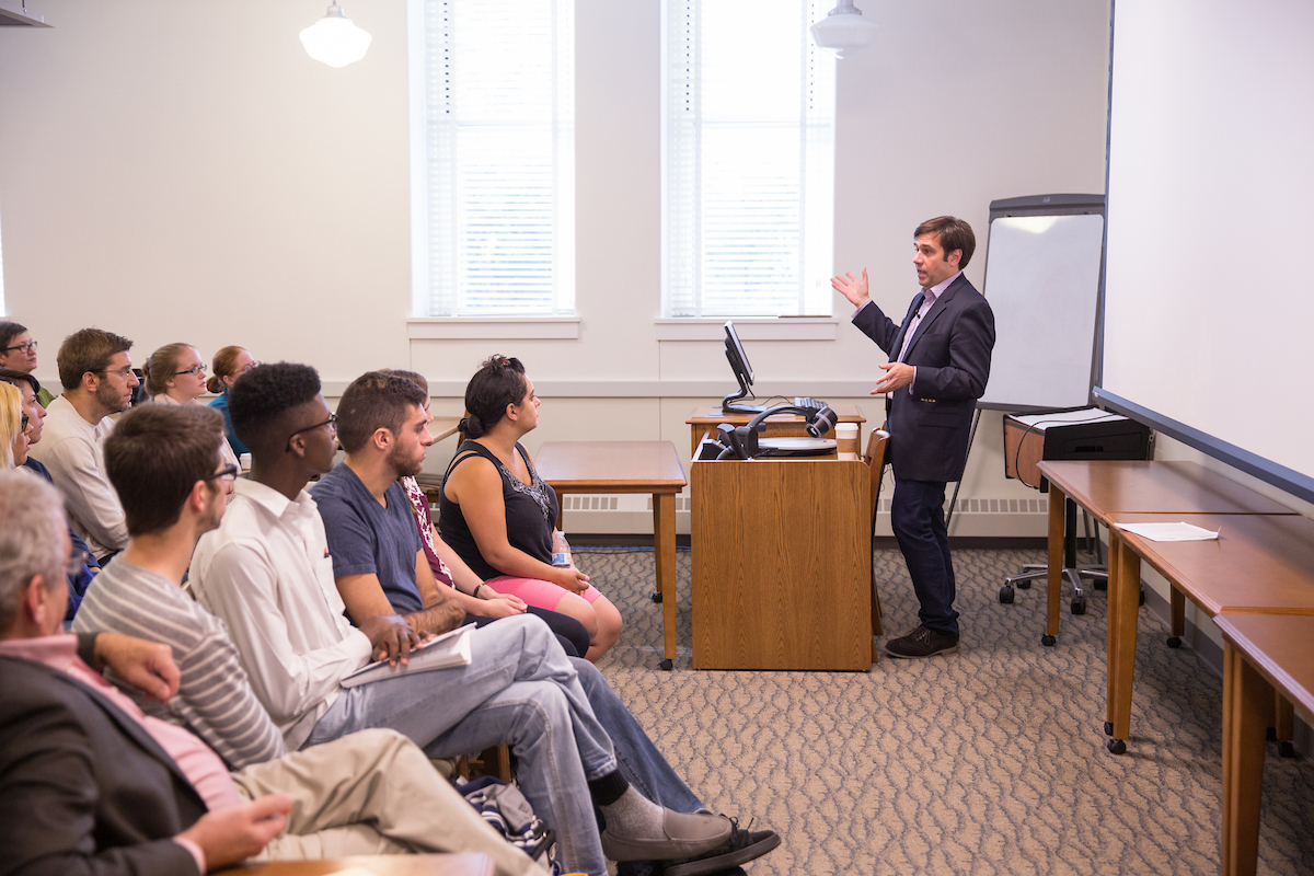 Ottaway lecture to students